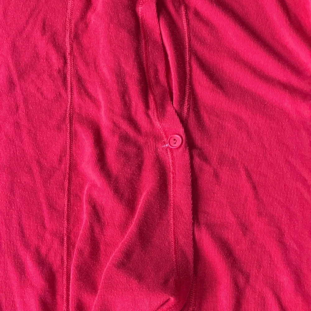Morgan Mills Long Handles Thermal Union Suit Long Johns Red Vintage Size XL